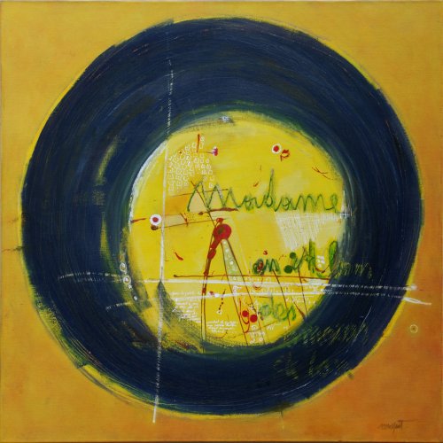 mise à jour 8 - acrylique et oil pastel sur toile - 100x100cm - 2010-2011 | Sylvie Malfait Carakehian